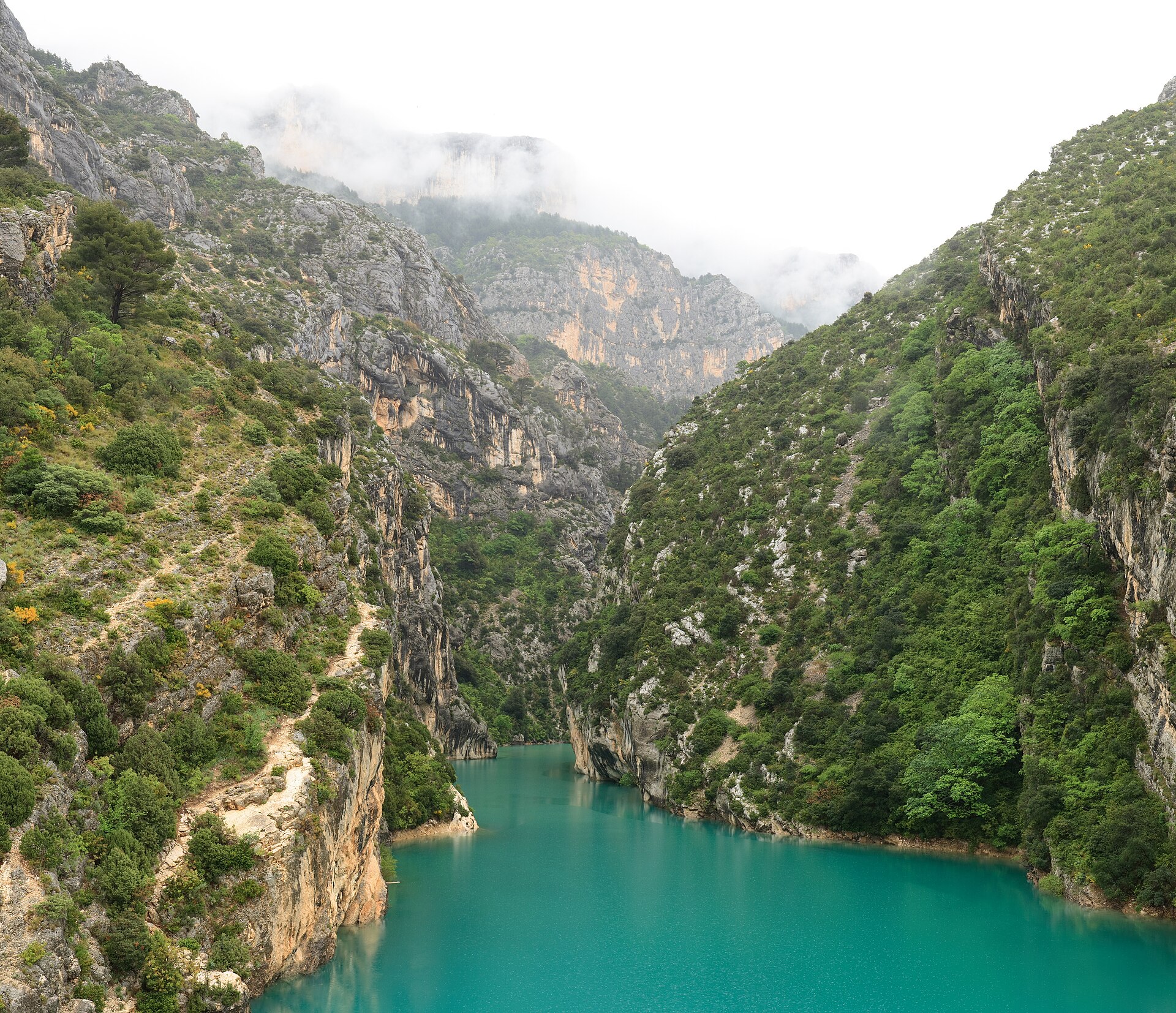Les gorges du Verdon en amont