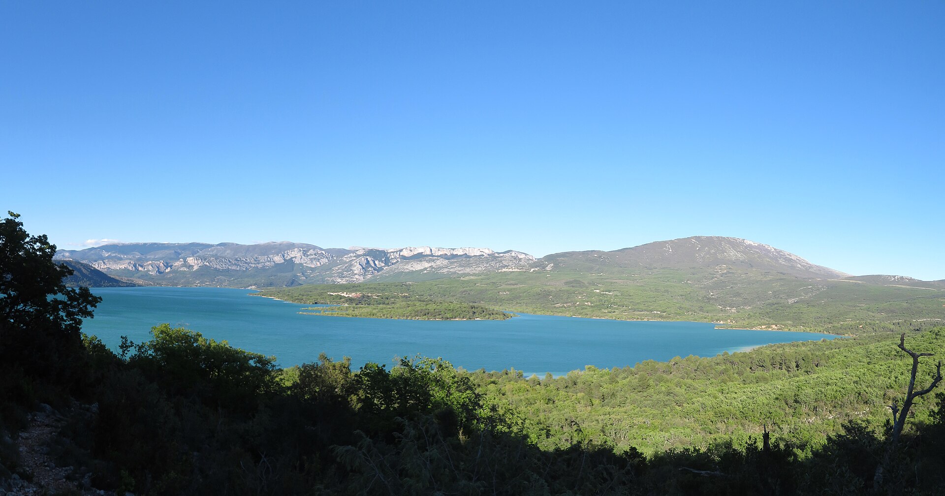 Le pont du Galetas et l'entrée des gorges vus d'en haut